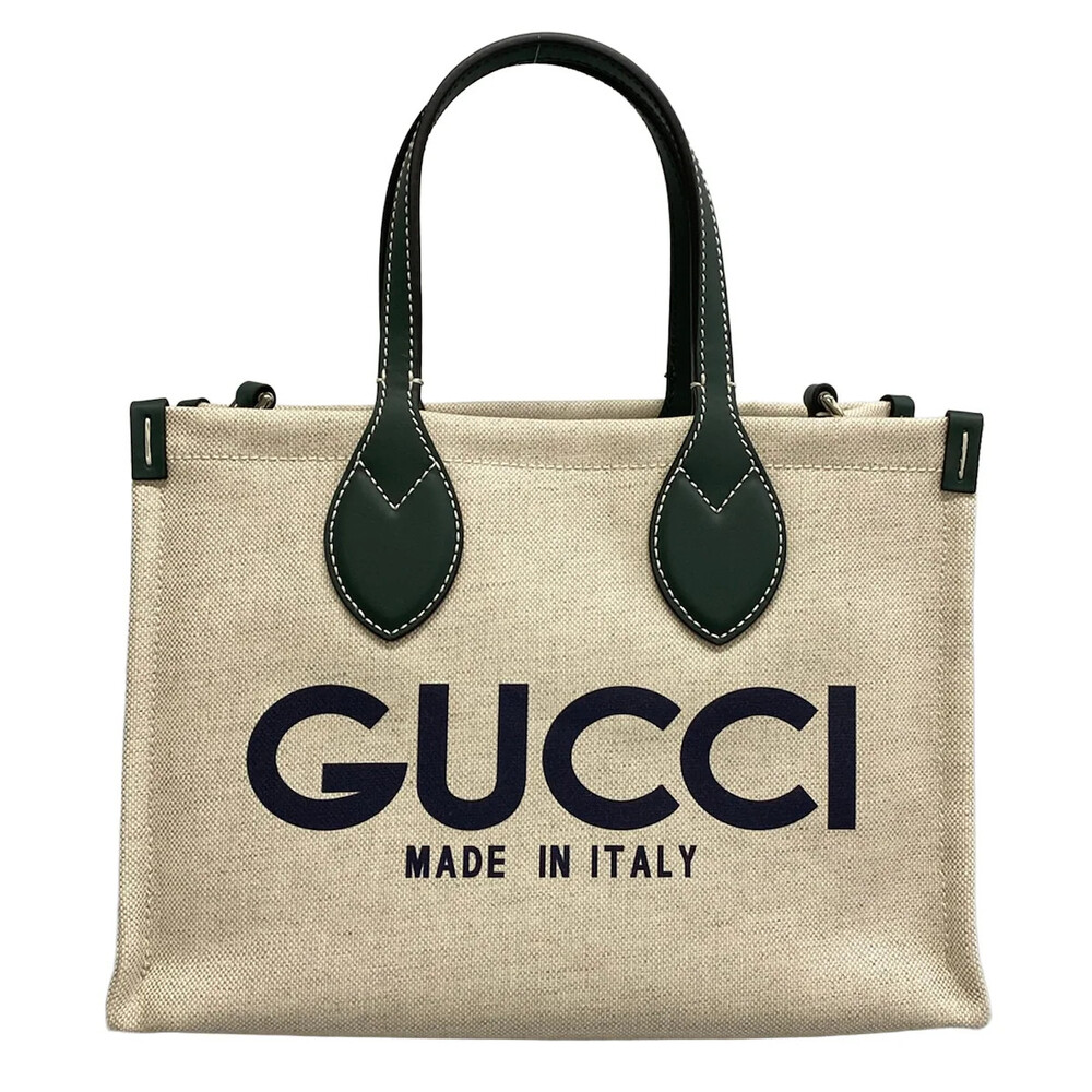 Gucci Printed Mini Tote Bag Cream Dark #363385G15B